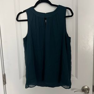 J.Crew emerald green keyhole tank